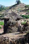 Lok�ln� vesnice Lalibela. Sever,  Etiopie.