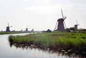 V�trn� ml�ny. Kinderdijk. Nizozemsko.