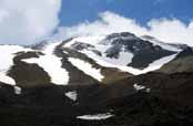 Pohled na zasn�en� vrchol Mt Damavand. �r�n.