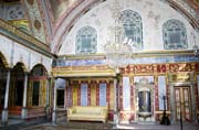 Pal�c Topkapi, s�dlo v�ech Ottomansk�ch sult�n�. Postaven Mehmedem II po bytv� o Constantinapol v roce 1453. Istanbul. Turecko.