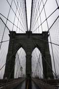 Brooklyn Bridge, Manhattan, New York. Spojen� st�ty americk�.