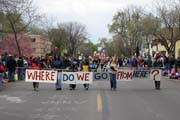 May Day pr�vod a oslava, Minneapolis, Minnesota. Spojen� st�ty americk�.