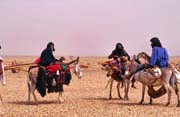 Tuaregov� na cest� za nov�m obydl�m. Pou�� Sahara. Mali.