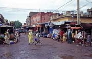 Ulice na tr�i�ti v hlavn�m m�st� Bamako. Mali.
