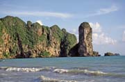 Pl� Ao Nang u m�sta Krabi. Thajsko.