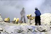 Sopka Kawah Ijen. J�va,  Indon�sie.