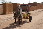 Ulice ve m�st� Agadez. Niger.
