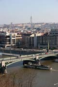 Pohled z Letn� na �ech�v most, Praha. �esk� republika.