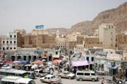St�ed m�sta Sayun v oblasti Wadi Hadramawt. Jemen.