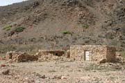 Typick� kamenn� dome�ek ve vnitrozem� ostrova Socotra (Suqutra). Jemen.