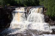 Vodop�dy Goosberry, North Shore, Minnesota. Spojen� st�ty americk�.
