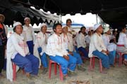 Horsk� kmen na oslav� Nov�ho roku etnika Lahu, m�sto Kengtung. Myanmar (Barma).