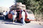 Taxi-brousse, cestou do N�rodn�ho parku l'Isalo . Madagaskar.